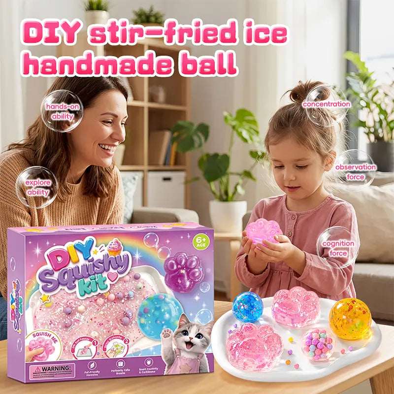 Kawaii DIY Cat Paw Squishy Kit