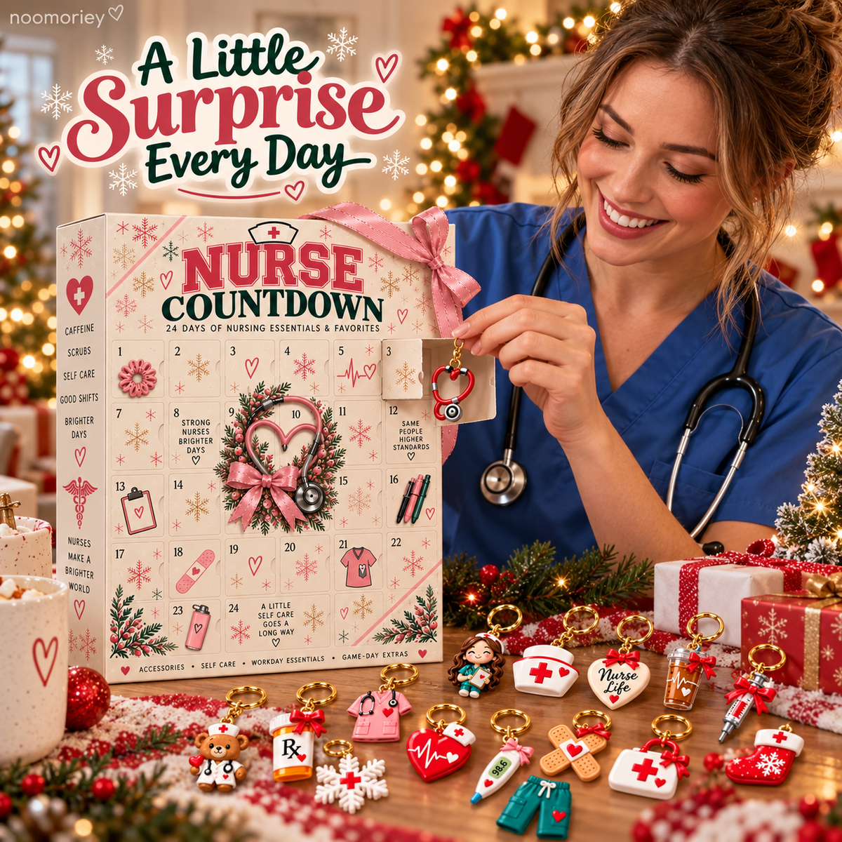 🎁 Nurse Advent - 24 Days of Surprises! One Door A Day, Different Design for Every Day