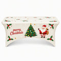 🔥HOT SALE🔥Christmas Stretch Fitted Table Cover for Rectangular Tables