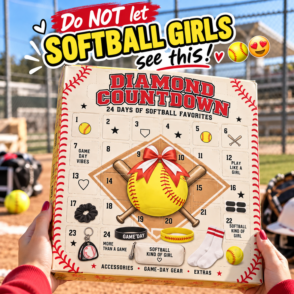 🥎 2026 Softball Girls Advent Calendar – 24 Days of Game-Day Surprises 🎁