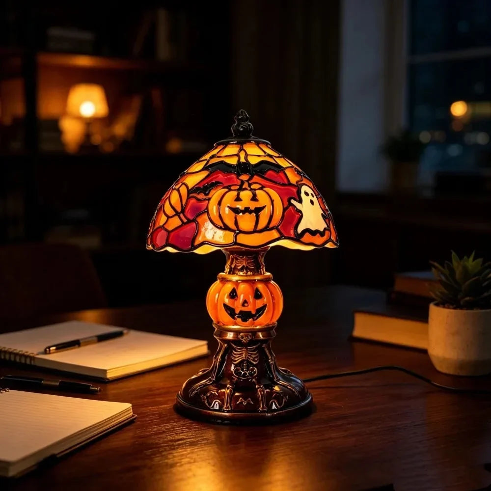 Tiffany-Style Pumpkin Night Light