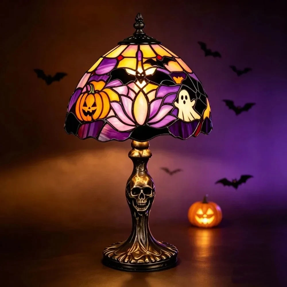 Tiffany-Style Pumpkin Night Light